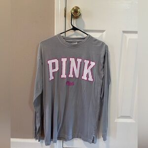 PINK Victorias Secret Long Sleeve Graphic T-Shirt Size XS